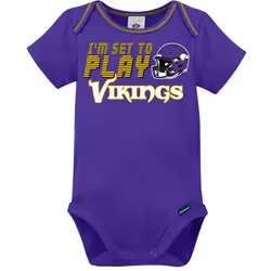 Gerber Unisex Baby Baby Boys NFL 3 Pack Short Sleeve Onesie Bodysuit  Team Color  18 Months