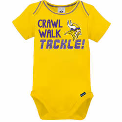 Gerber Unisex Baby Baby Boys NFL 3 Pack Short Sleeve Onesie Bodysuit  Team Color  18 Months