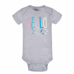 Gerber Baby 8-Pack Short Sleeve Onesies Bodysuits  Clouds  0-3 Months