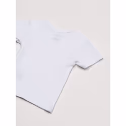 Gerber Baby 3-Pack Short-Sleeve Slip-On Shirts  White  3-6 Months