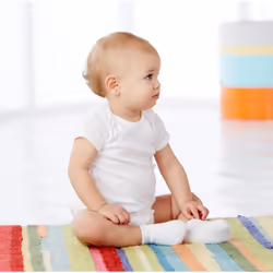 Gerber Baby 0-3 Month  White  2 Count (Pack of 1)