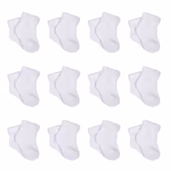 Gerber Unisex Baby 12-Pair Sock Bundle white 3-6 Months