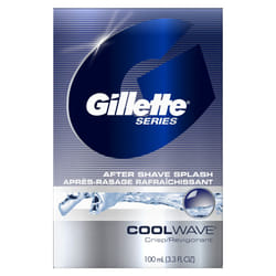 Gillette The Series Aftershave Splash  Cool Wave  3.3 Fl Oz Bottle (Pack of 6)