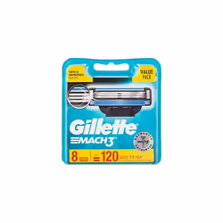 Gillette Mach 3 Razor Refill Cartridges 8 Count