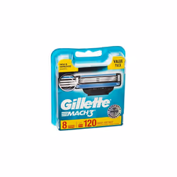 Gillette Mach 3 Razor Refill Cartridges 8 Count