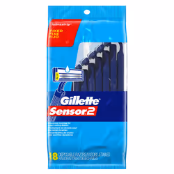 Gillette Sensor2 Disposable Razors for Men  Water Activated Lubrastrip to Help Avoid Skin Irritation  18 count