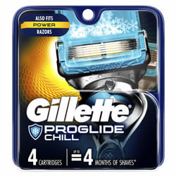Gillette ProGlide Chill MenÃ¢ÂÂs Razor Blades, 4 Blade Refills