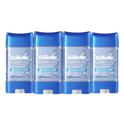 Gillette Antiperspirant Deodorant for Men  Invisible Solid  Cool Wave  72 Hr. Sweat Protection  3.8 oz Pack of 4