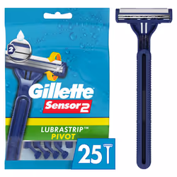 Gillette Sensor2 Pivoting Head Men's Disposable Razors  25 Count
