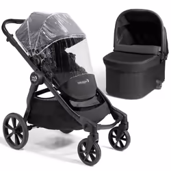 Baby Jogger City Select 2 Pushchair, Carrycot & Weather Shield | Lightweight & Compact Stoller | Converts From Single to Doub ...