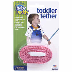 Baby Buddy Toddler Tether  Child Safety Leash  Pink  1 Count