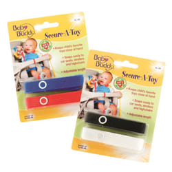 Baby Buddy Secure-A-Toy straps 4ct for 6-36 months (Multicoloured)