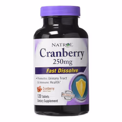 Natrol Cranberry Fast Dissolve, 250mg - 120 tabs