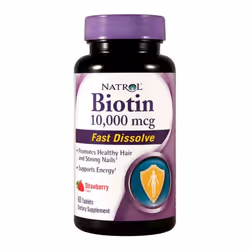 Natrol Biotin Fast Dissolve, 10000mcg - 60 tabs