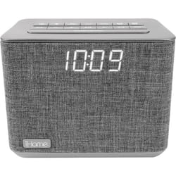 iHome Bluetooth Dual Alarm FM Radio Clock with Speakerphone and USB