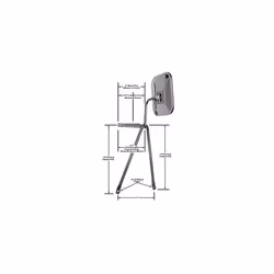 CIPA 45000  Universal Truck & Camper-Large  Low Mount Stainless