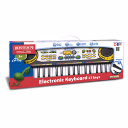 Bontempi Electronic Keyboard with microphone, Toy musical instrument, MIDI keyboard, 3 yr(s), Black, Blue, White, Yellow
