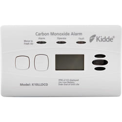 Kidde 10LLDCO Ten Year Life Digital Display Carbon Monoxide Alarm with Sealed Lithium Battery