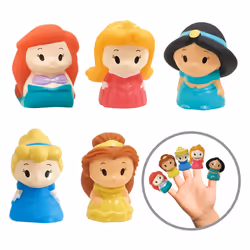 Disney Princess 5 Piece Finger Puppet Set - Party Favors  Educational  Bath Toys  Floating Pool Toys  Beach Toys  Finger Toys ...