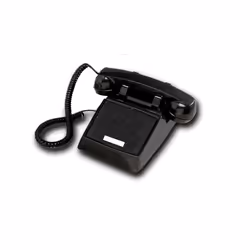 Cortelco 250000-VBA-NDL Black desk no dial