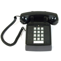 Cortelco 250000-VBA-20M Desk w/ Volume BLACK