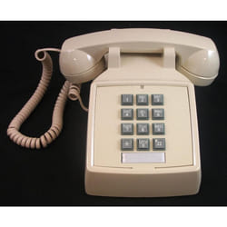 Cortelco 250009-VBA-20M Desk w/ Volume IVORY