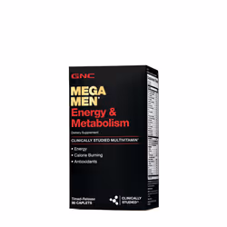 GNC Mega Men Multivitamin, Energy & Metabolism, 90 Caplets