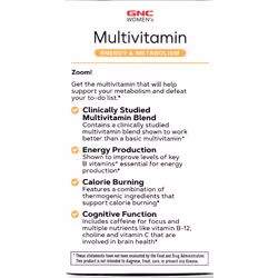 GNC Women's Multivitamin, Energy & Metabolism, 90 Caplets (45 Days)