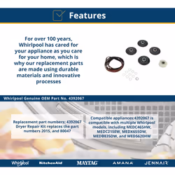 Whirlpool 4392067 Repair Kit  Original Version