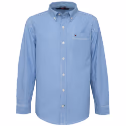 Tommy Hilfiger Boys' Long Sleeve Woven Button-Down Shirt Tommy Stripe