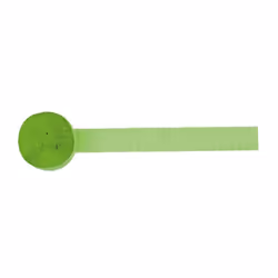 Amscan Crepe Streamers  81'  Kiwi green