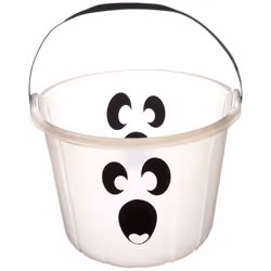 Glow-In-The-Dark Ghost Plastic Pail
