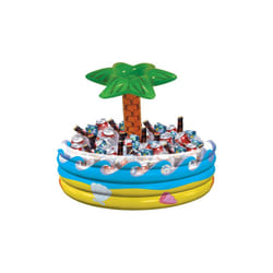 Inflatable Hawaii beverage cooler 72 cm beer cooler inflation cooler with palm Size
