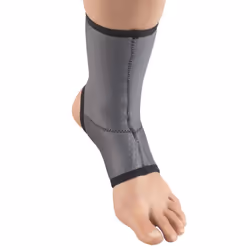 Champion Ankle Brace Open Heel Lightweight Support Airmesh Fabric Grey Large