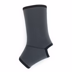 Champion Ankle Brace  Open Heel  Lightweight Support  Airmesh Fabric  Grey  Large