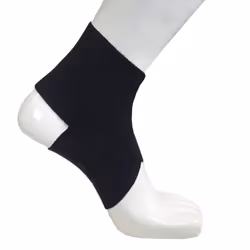 Champion Figure-8 Ankle Support  Light Elastic Compression Brace  Muscle Joint Recovery  Black  Small