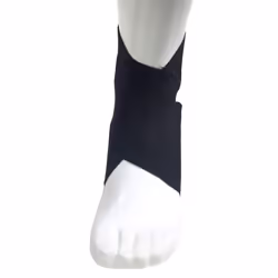 Champion Figure-8 Ankle Support  Light Elastic Compression Brace  Muscle Joint Recovery  Black  Small