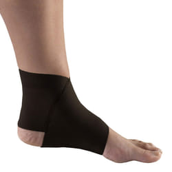 Champion Figure-8 Ankle Support  Light Elastic Compression Brace  Muscle Joint Recovery  Black  Medium