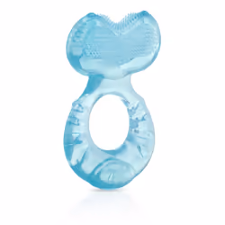 Nuby Silicone Teethe-eez Teether with Bristles  Includes Hygienic Case  Colors May Vary