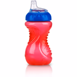 Nuby 2-Pack No-Spill Easy Grip Cup, 10 Ounce, Colors May Vary