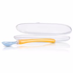 Nuby 3Pack Easy Go Spoons and Travel Case  Colors May Vary  9 Months Plus