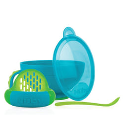 Nuby 0048526054350 toddler feeding set Blue, Green, White
