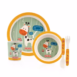 Nuby ID5498 toddler feeding set Assorted colours