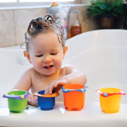 Nuby ID6152 bath game/toy/sticker Bath toy Blue, Green, Red, White, Yellow