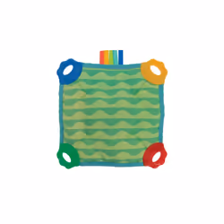 Nuby Teething Blankie Characters May Vary  Red/Yellow/Green/Orange/Blue  1 Count