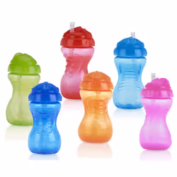 Nuby 1pk Twist N' Sip No Spill Straw Cup - Colors May Vary One Size (Pack of 1)