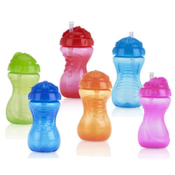 Nuby 1pk Twist N' Sip No Spill Straw Cup - Colors May Vary  One Size (Pack of 1)