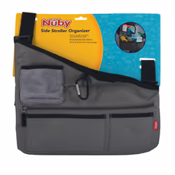 Nuby Fabric Side Stroller Organizer: Keeps Essentials Organized gray