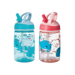 Mighty Swig Water Bottle - No Spill Active Toddler Sippy Cup | 360 ml / 12 oz | Carry Handle | Dishwasher and Microwave Safe | Suitable Beaker for 18
