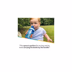 Nuby Mighty Swig Water Bottle - No Spill Active Toddler Sippy Cup | 360ml / 12oz |Carry Handle | Dishwasher and Microwave Safe | Suitable Beaker for